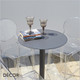 A3 Cross Poseur Table Base - add Round & Square Compact Laminate Tops in a Range of Sizes & Finishes - Décor for Business