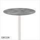 A3 Cross Poseur Table Base - add Round & Square Compact Laminate Tops in a Range of Sizes & Finishes - Décor for Business