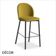 Chloe Bar Stool with Metal Legs