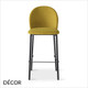 Chloe Bar Stool with Metal Legs