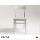 1 A Milano Dining Chair with a Solid Wooden Seat - In Designer Satin Colours & Wood Finishes - Décor for Business