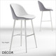 1 V Midj - Sonny Bar Stool with Tapered Metal Legs, Bar & Counter Height - In Designer Fabrics & Eco Leathers - Décor for Designers 1 V Midj - Sonny Bar Stool with Tapered Metal Legs, Bar & Counter Height - In Designer Fabrics & Eco Leathers - Décor for Designers