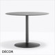 Tonda Round Coffee Table Base, Base Ø350mm with Ø60mm Steel Tube Column - In Powder-Coated Steel in Designer Neutral Tones - Décor for Business