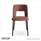 Uma Dining Chair with Metal Legs - In Designer Fabrics & Classic Eco Leathers - Made for You - Décor for Business