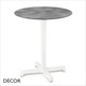 11A Cross Dining Table Base - With Round & Square Compact Laminate Tops in a Range of Sizes & Finishes - Décor for Business