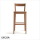 1 A  2 Palma - Silla Bar Stool with a Wooden Seat in Designer Satin Colours & Wood Stains, Bar & Counter Heights - Made for You - Décor for Business