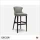 Origins 1971 - Agatha Bar Stool, Bar & Counter Heights  in Designer Fabrics & Eco Leathers - Made for You - Décor for Business