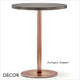 1A1 Pedrali - Inox Round Dining Table Base - In Antique Brass, Brushed Bronze, Antique Copper, Corten Steel, Brushed & Polished Steel & Powder-Coated Steel in Designer Neutral Tones - Décor for Business