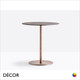 1A1 Pedrali - Inox Round Dining Table Base - In Antique Brass, Brushed Bronze, Antique Copper, Corten Steel, Brushed & Polished Steel & Powder-Coated Steel in Designer Neutral Tones - Décor for Business