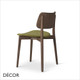 1 A  2  Origins 1971 - Tula Dining Chair in Designer Fabrics & Eco Leathers with a Wooden Backrest and Tapered Wooden Legs - Made for You - Décor for Business