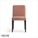 1 A  1 Palma - Miss Dining Chair in Designer Fabrics & Classic Eco Leathers with Tapered Wooden Legs - Made for You - Décor for Business