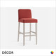 1 A  1 Palma - Miss Bar Stool in Designer Fabrics & Classic Eco Leathers with Tapered Wooden Legs, Bar & Counter Height - Made for You - Décor for Business