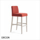 1 A  1 Palma - Miss Bar Stool in Designer Fabrics & Classic Eco Leathers with Tapered Wooden Legs, Bar & Counter Height - Made for You - Décor for Business