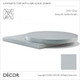 A2 A Pedrali - Grey Laminate Table Top, 30mm Thick - Square, Round & Rectangular - Décor for Business