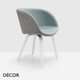 B2 Midj - Sonny Tub Chair with High Armrests and Bentwood Legs - In Designer Fabrics & Eco Leathers - Décor for Designers B2 Midj - Sonny Tub Chair with High Armrests and Bentwood Legs - In Designer Fabrics & Eco Leathers - Décor for Designers