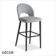 Origins 1971 - Dixie Bar Stool in Designer Fabrics & Eco Leathers with Tapered Wooden Legs, Bar & Counter Height - Made for You - Décor for Home & Business