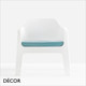 Plus Air Lounge Chair with Armrests & Optional Cushion by Pedrali - Polypropylene - In Designer Colours & Neutral Tones - Décor for Business Plus Air Lounge Chair with Armrests & Optional Cushion by Pedrali - Polypropylene - In Designer Colours & Neutral Tones - Décor for Business