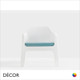Plus Air Lounge Chair with Armrests & Optional Cushion by Pedrali - Polypropylene - In Designer Colours & Neutral Tones - Décor for Business Plus Air Lounge Chair with Armrests & Optional Cushion by Pedrali - Polypropylene - In Designer Colours & Neutral Tones - Décor for Business