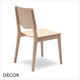 Maxim Dining Chair with a Wooden Seat