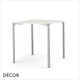 A1 Jump Square Table with a Powder-Coated Frame and a Compact Laminate Top, 3 Sizes - In Designer Neutral Tones - Décor for Business A1 Jump Square Table with a Powder-Coated Frame and a Compact Laminate Top, 3 Sizes - In Designer Neutral Tones - Décor for Business