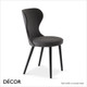 Sati Dining Chair with a Round or Square Seat in Designer Fabrics & Classic Eco Leathers - Made for You - Décor for Home