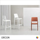 Emi Stackable Technopolymer Bar Stool, Bar & Counter Height - In Designer Colours & Neutral Tones - Décor for Business Emi Stackable Technopolymer Bar Stool, Bar & Counter Height - In Designer Colours & Neutral Tones - Décor for Business