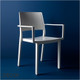 11A1 Kate Stackable Café Chair with Armrests, Technopolymer - In Designer Colours & Neutral Tones - Décor for Business 11A1 Kate Stackable Café Chair with Armrests, Technopolymer - In Designer Colours & Neutral Tones - Décor for Business