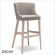 1A Elias Bar Stool with Tapered Wooden Legs in Designer Fabrics & Eco Leathers, Bar & Counter Heights - Made for You - Décor for Business