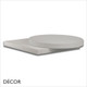 B1 Pedrali - Dove Grey Laminate Fenix Table Top, 30mm Thick - Square, Round & Rectangular - Décor for Business