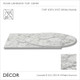 C3 White Marble Laminate Fenix Table Top, 10mm Thick - Square, Round & Rectangular - Décor for Business