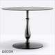 Pedrali - Liberty Dining Table Base, Large - Add Round or Square Compact Laminate Tops in a Range of Sizes & Finishes - Décor for Business