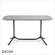 11A Tripè Double Column Dining Table Base with a Bevelled Corner Rectangular Top - In Designer Colours & Neutral Tones - Décor for Business