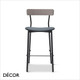 Kat Metal Bar Stool with an Upholstered Seat - In Designer Fabrics & Classic Eco Leathers - Made for You - Décor for Business