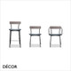 Kat Metal Bar Stool with an Upholstered Seat - In Designer Fabrics & Classic Eco Leathers - Made for You - Décor for Business