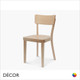 111 Bonn Dining Chair with a Wooden Seat - In Designer Satin Colours & Wood Finishes - Décor for Business