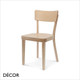 111 Bonn Dining Chair with a Wooden Seat - In Designer Satin Colours & Wood Finishes - Décor for Business