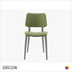 11A1 Joe Dining Chair with Tapered Metal Legs - In Designer Fabrics & Eco Leathers - Made for You - Décor for Business