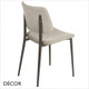 11A1 Joe Dining Chair with Tapered Metal Legs - In Designer Fabrics & Eco Leathers - Made for You - Décor for Home