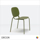 11A1 Si-Si Stackable Indoor & Outdoor Dining Chair, Coated Steel - In Designer Colours & Neutral Tones - Décor for Business