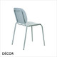 111 Si-Si Barcode Stackable Outdoor Dining Chair, Coated Steel - In Designer Colours & Neutral Tones - Décor for Business