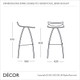 1A1 Diablito Bar Stool, Coated Steel, Bar & Counter Height - In Designer Colours & Neutral Tones - Décor for Home & Business 1A1 Diablito Bar Stool, Coated Steel, Bar & Counter Height - In Designer Colours & Neutral Tones - Décor for Home & Business