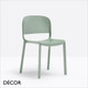 1 A  Pedrali - Dome Stackable Dining Chair, Polypropylene - In Designer Colours & Neutral Tones - Décor for Home & Business