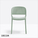 1 A  Pedrali - Dome Stackable Dining Chair Perforated, Polypropylene - In Designer Colours & Neutral Tones - Décor for Home & Business