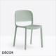 1 A  Pedrali - Dome Stackable Dining Chair Perforated, Polypropylene - In Designer Colours & Neutral Tones - Décor for Home & Business