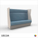 Finchley Private Booth & Banquette Seating with Privacy Side Panels - In Designer Fabrics & Eco Leathers  - Made for You - Décor for Business