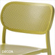 1 Nuta Stackable Dining Chair, Technopolymer - In Designer Colours & Neutral Tones - Décor for Business 1 Nuta Stackable Dining Chair, Technopolymer - In Designer Colours & Neutral Tones - Décor for Business