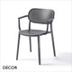 11 Nuta Stackable Dining Chair with Armrests, Technopolymer - In Designer Colours & Neutral Tones - Décor for Business
