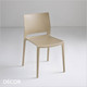 1 A 1 Bakhita Stackable Dining Chair, Technopolymer - In Designer Colours & Neutral Tones - Décor for Business