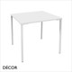 11A1 Simply Dining Table with Laminate Top, Square & Rectangular, 5 Sizes - In Designer Neutral Tones - Décor for Business