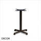 111 Cross Dining Table Base - In Powder Coated Steel, Indoor & Outdoor Use - Décor for Business